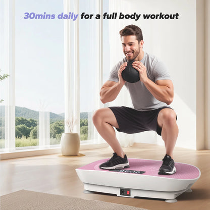 Vibrating Muscle Toner, Toning Machine, 400Lbs Capacity, Home Workout Equipment Vibration Plate Exercise Machine