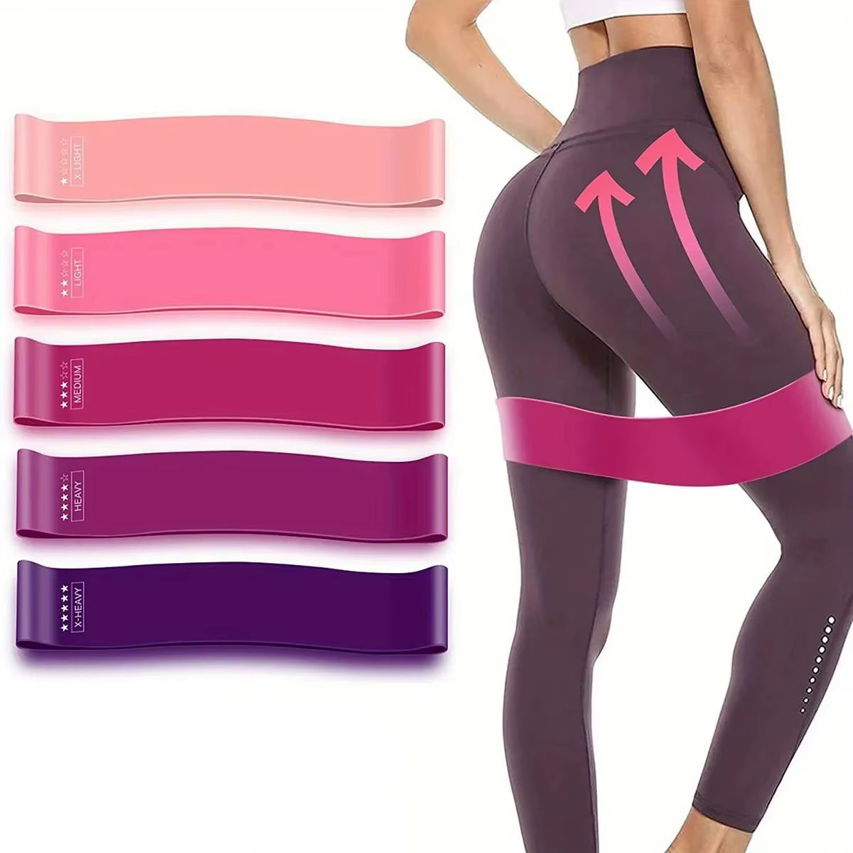 Fitness Elastic Resistance Bands Home Training Yoga Sport Resistance Bands Stretching Pilates Crossfit Workout Gym Equipment